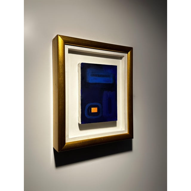 This captivating original abstract painting by Tracey Heatherington, created in 2000, is a timeless expression of emotion...