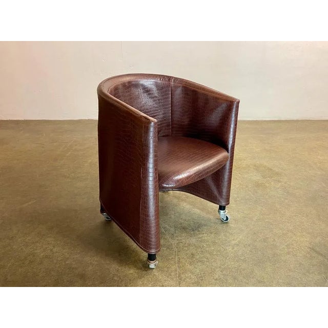 Italian Chair in Leather from Centra Studi For Sale - Image 6 of 13