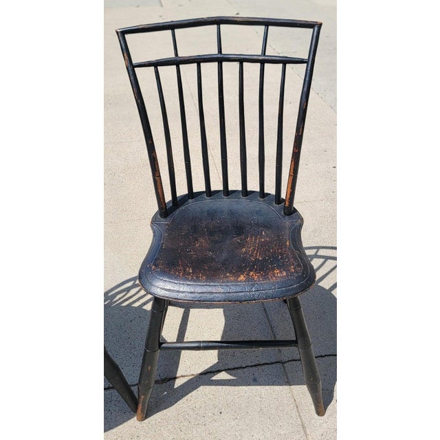 Early 19th Century Collection of 3 Birdcage Windsor Chairs-3 For Sale - Image 4 of 7