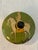 Unique vintage hand-made Paper Mache round trinket box featuring a hand-painted design of an Indian warrior on a horse....