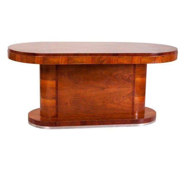 Wood Italian 1950s Walnut Table For Sale - Image 7 of 7
