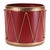 Contemporary Metal Drum Containers withGold Rope Detail (Set of 3) For Sale - Image 3 of 5