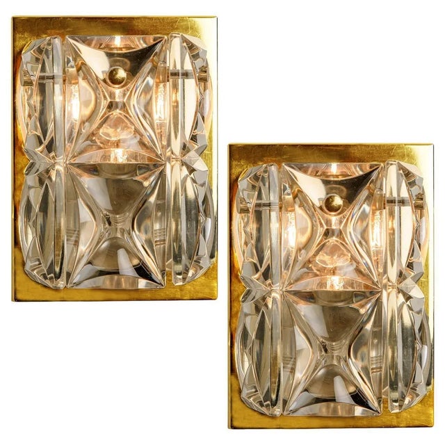 Crystal Glass Wall Light Fixtures from Bakalowits & Söhne for Kinkeldey, 1970s, Set of 2 For Sale - Image 13 of 13