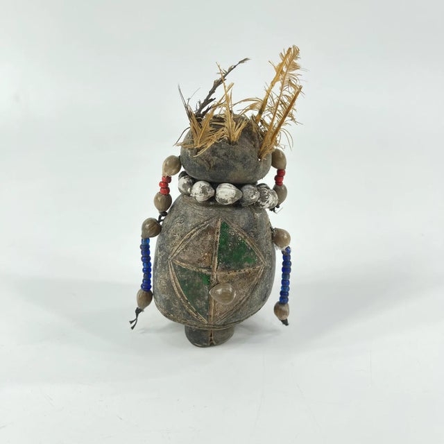 African Early 20th Century Tikar Clay House God 5inch Cameroon For Sale - Image 3 of 6