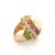 Bochic "Flamenco" Opal & Multi Fancy Color Sapphires Cocktail Ring 18K Gold For Sale In New York - Image 6 of 18