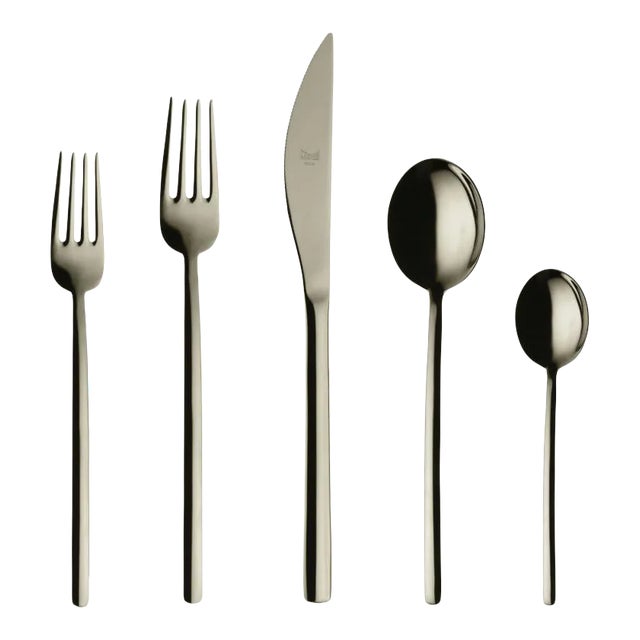 Mepra Due 5-Piece Flatware Set, Champagne For Sale