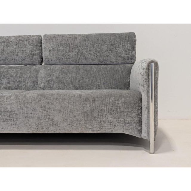 Animal Skin Grey Velvet Goncharov Sofas from Leolux For Sale - Image 7 of 13