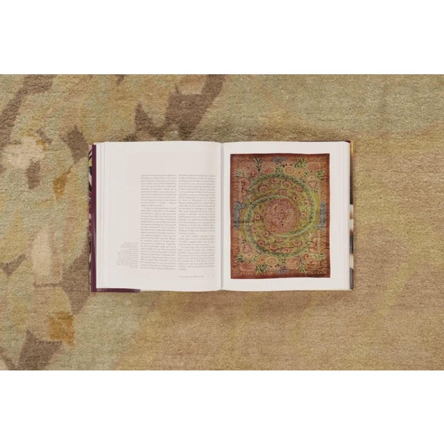 Beige Rug & Kilim's Plush Art Deco Style Rug in Mohair With Floral Designs in Beige For Sale - Image 8 of 10