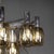 Glass Vintage Italian Chrome and Smoked Glass Chandelier, 1970 For Sale - Image 7 of 17
