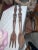 Brown African Carved Spoon and Fork Decor - Set of 2 For Sale - Image 8 of 8