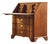 Vintage Oak Fold Down Secretary Bureau in Style of Kjærnulf, 1960s For Sale