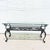 Farmhouse Vintage 19th Century French Wrought Iron Indoor/Outdoor Coffee Table With 1" Thick Table Top Glass For Sale - Image 3 of 18