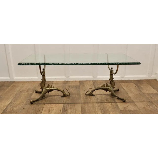 Mid-Century Brass and Glass Coffee Table, 1960s For Sale - Image 13 of 13
