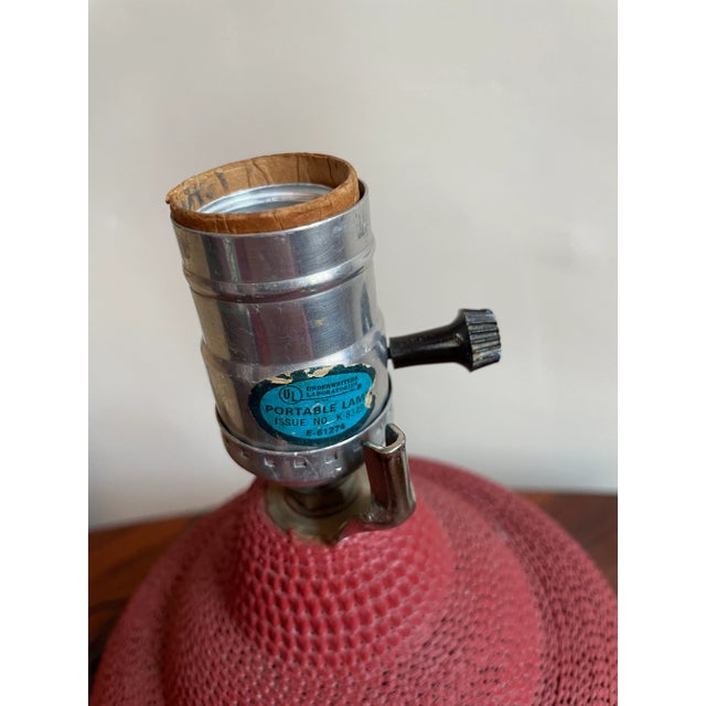 Vintage Van Pelt Style Painted Cardboard Table Lamp For Sale - Image 9 of 11