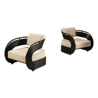 Nastro Lounge Chairs by Joe Colombo for Bonacina, 1889, Set of 2 For Sale