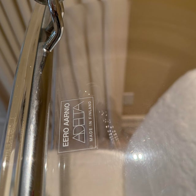 Iconic Eero Aarnio Silver Bubble Chair For Sale - Image 9 of 9