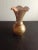 Vintage Victorian 22k Gold Overlay Lotus Bud Vase For Sale - Image 4 of 7