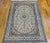 Vintage Exceptionally Fine Nain Habibian Area Rug, Hand-Knotted Wool & Silk, Floral Pattern, 6x10, Ivory & Blue For Sale - Image 9 of 9