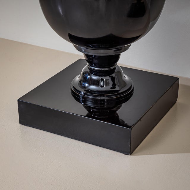 Black Pair of Side Tables, attributed to Giovanni Patrini, Italy, Mid-20th Century For Sale - Image 8 of 12