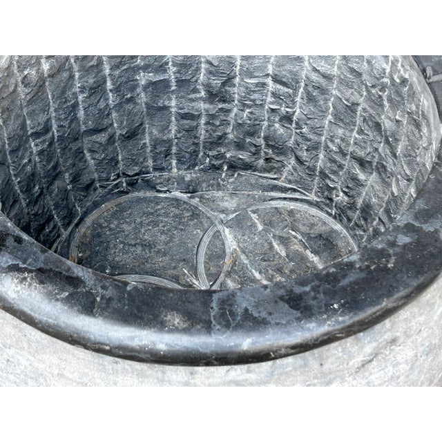 Chinese Gray Stone Planter For Sale - Image 9 of 10
