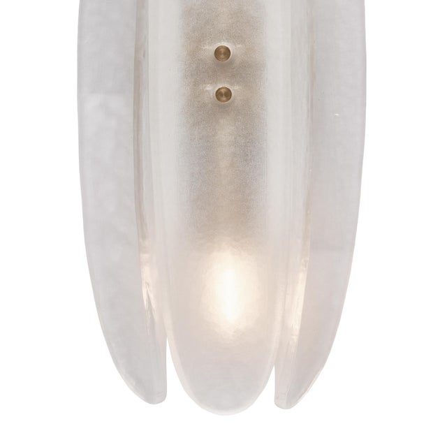 2020s Paneled White Murano Glass Sconces For Sale - Image 5 of 9