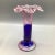 Murano Colbalt Blue With Pink Swirl Floral Studio Art Glass Vases - A Pair For Sale In Sacramento - Image 6 of 12