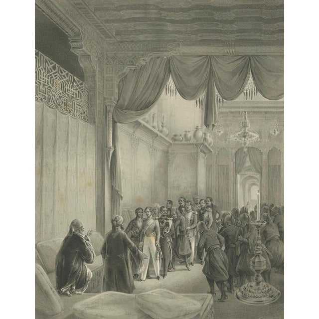 Heinrich von Mayr, Palace Reception, Duke Maximilian at Mehemed Ali's Court, 1846, Print For Sale - Image 3 of 10