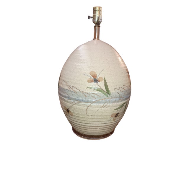 Set of 2 Vintage 1960's Handcrafted Stoneware Table Lamps For Sale In Palm Springs - Image 6 of 11