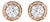 14K Rose Gold Plated .925 Sterling Silver 1.0 Cttw Round Brilliant Cut Diamond Solitaire Milgrain Stud Earrings (K-L Color, I2-I3 Clarity) For Sale