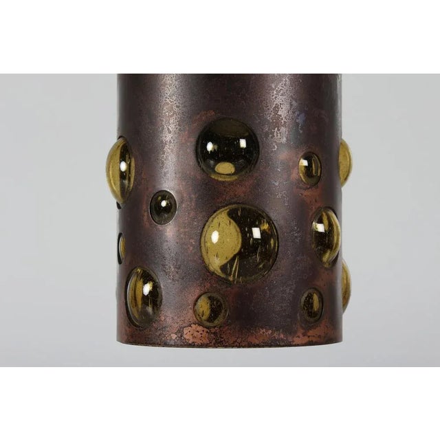 1960s Wabi Sabi Amber Color Glass from Raak, 1960s For Sale - Image 5 of 7