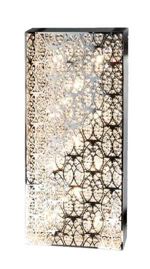 Steel & Crystal Domino Rectangular Arabesque 170 70 Da Parete Lamp from Vgnewtrend