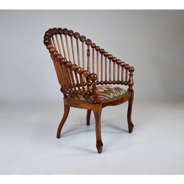 George Hunzinger Antique Late 19th Century George Hunzinger "Lollipop" Chair For Sale - Image 4 of 13