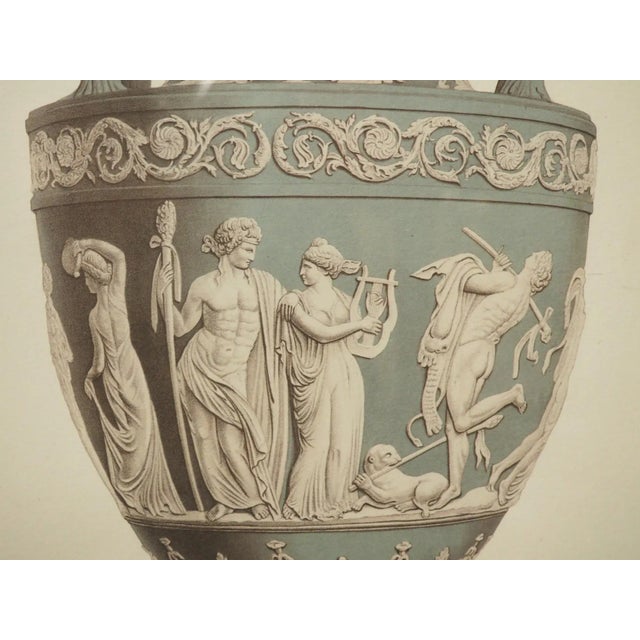 Pair of Framed Wedgwood Neoclassical Lithographs, Plate XII and LX For Sale - Image 12 of 12