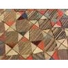1900s Multicolor Geometric Antique American Hooked Rug 4'7" X 7'5" Handknotted Wool Carpet For Sale In New York - Image 6 of 6