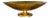 Vintage Objet d'Art Monumental 4 Foot Diameter Bowl Store Display Fiberglass Gold Leaf Footed For Sale