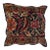 Pillow W/Antique Persian Rug Fragment, 1'5" X 1'5" For Sale