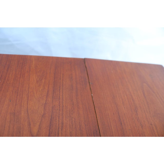 Late 19th Century Clark's o.n.t. 2 Drawer Walnut Spool Cabinet Dresser Top Jewelry Box With Brass Stem Pulls For Sale - Image 9 of 13