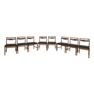 Mid-Century Model 9513 Dining Chairs by Tom Robertson for A.H. McIntosh & Co., United Kingdom, 1970s, Set of 8 For Sale