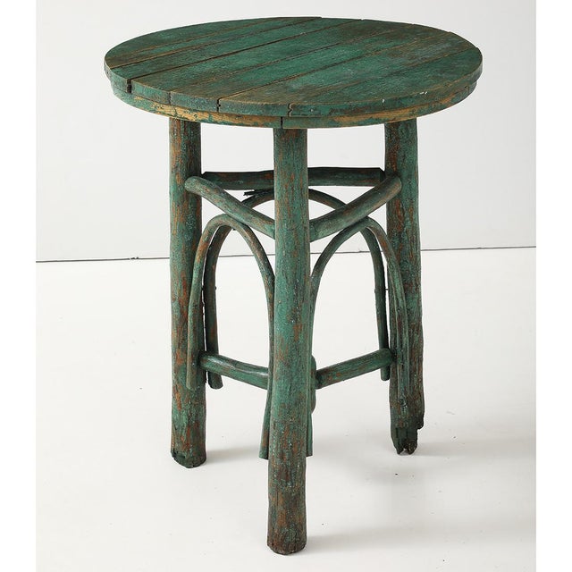 1920s 1920s Vintage Painted Adirondack Table For Sale - Image 5 of 11