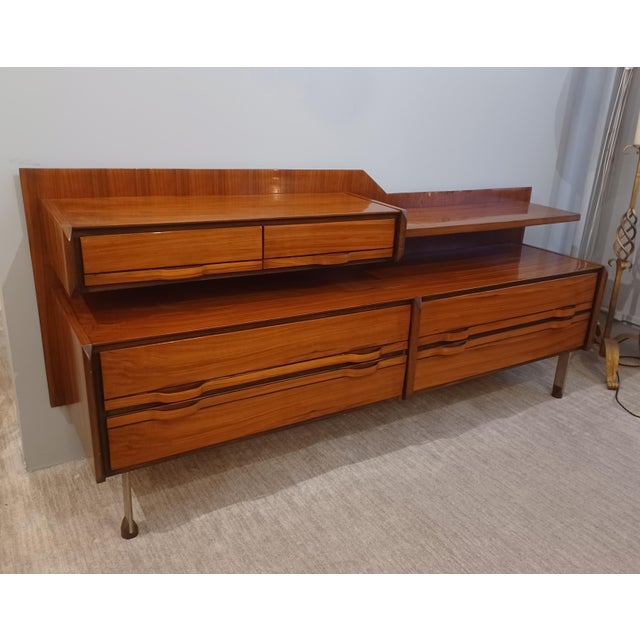 Wood Credenza by Gianfranco Frattini for La Permanente Mobili Cantù , Italy 1960 For Sale - Image 7 of 9
