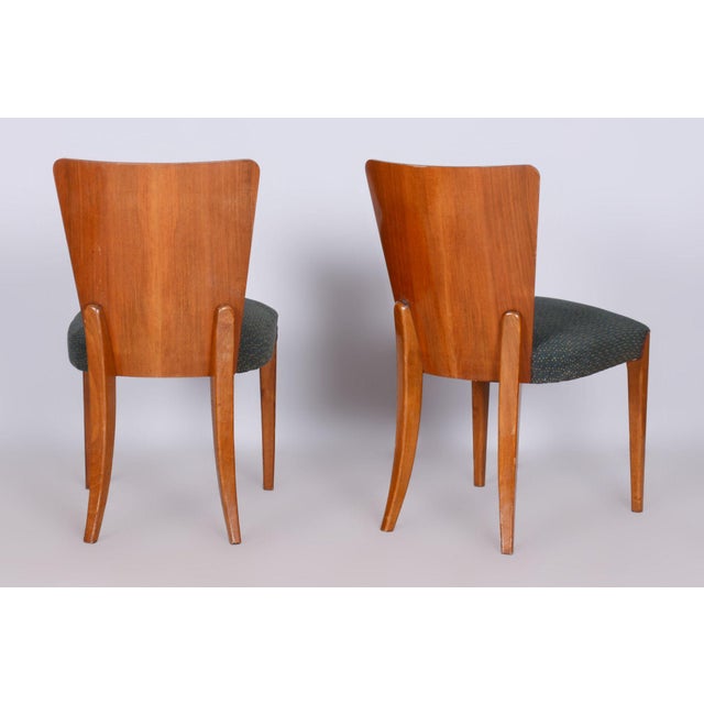 Wood Art Deco Dining Chairs by Jindřich Halabala for Up Závody, 1940s, Set of 4 For Sale - Image 7 of 10
