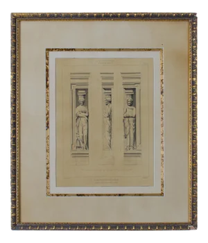 Eugène Rouyer's l'Art Architectural en France Engraving, C.1863, Grand Tour