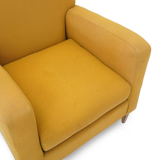 Yellow Fabric Armchairs, 1950s, Set of 2 For Sale - Image 11 of 14