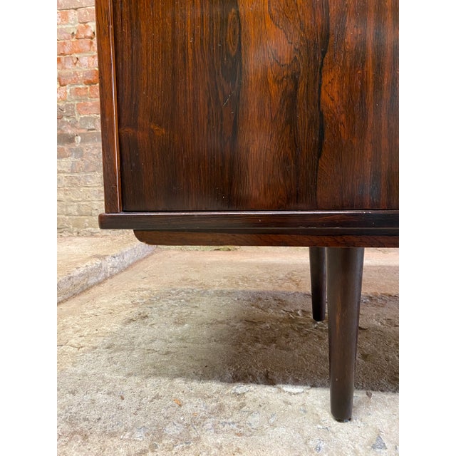 Dyrlund Danish Modern Rosewood Triple Sliding Door Sideboard For Sale - Image 9 of 12