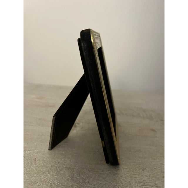 Art Deco Vintage Carr International Fluted Art Deco Style Brass Picture Frame - 3.5" X 5" For Sale - Image 3 of 3