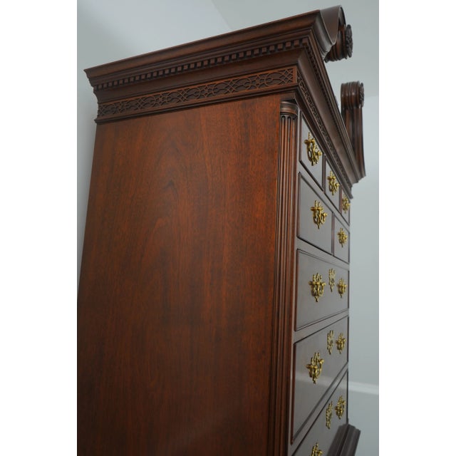 Kindel National Trust 2 Piece Mahogany Chest on Chest For Sale - Image 10 of 12