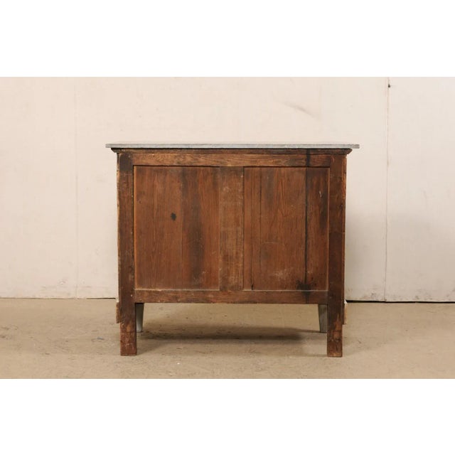 Alabaster 19th Century Neoclassic French Marble Top Chest For Sale - Image 8 of 12