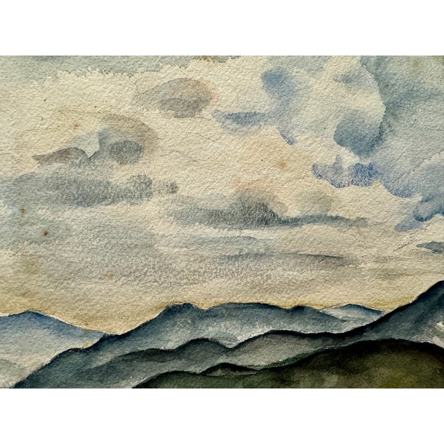 Original watercolor on paper by Henry Emil Salloch, also known as Heinz Emil Salloch, the German-born American artist and...