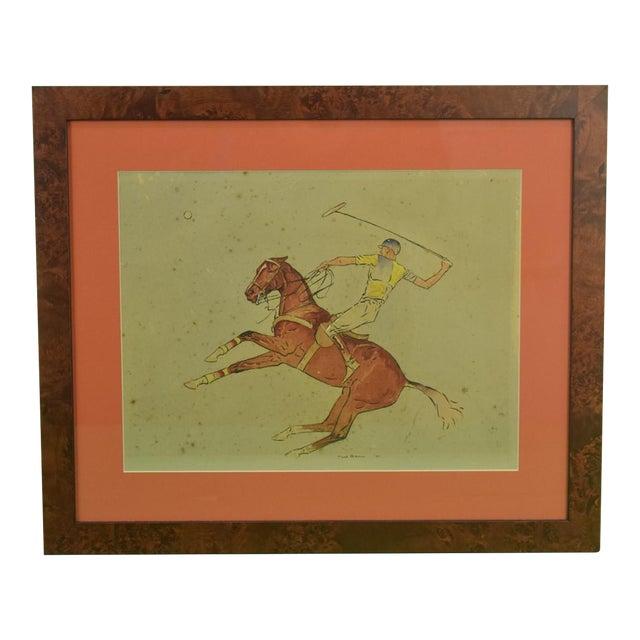 Paul Desmond Brown Watercolour Depicting J. Watson Webb For Sale