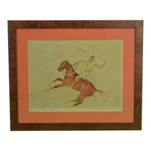 Paul Desmond Brown Watercolour Depicting J. Watson Webb